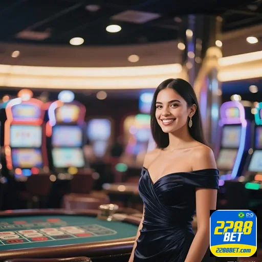 Imagem do cassino 2288bet com jogos variados, promovendo diversão online segura
